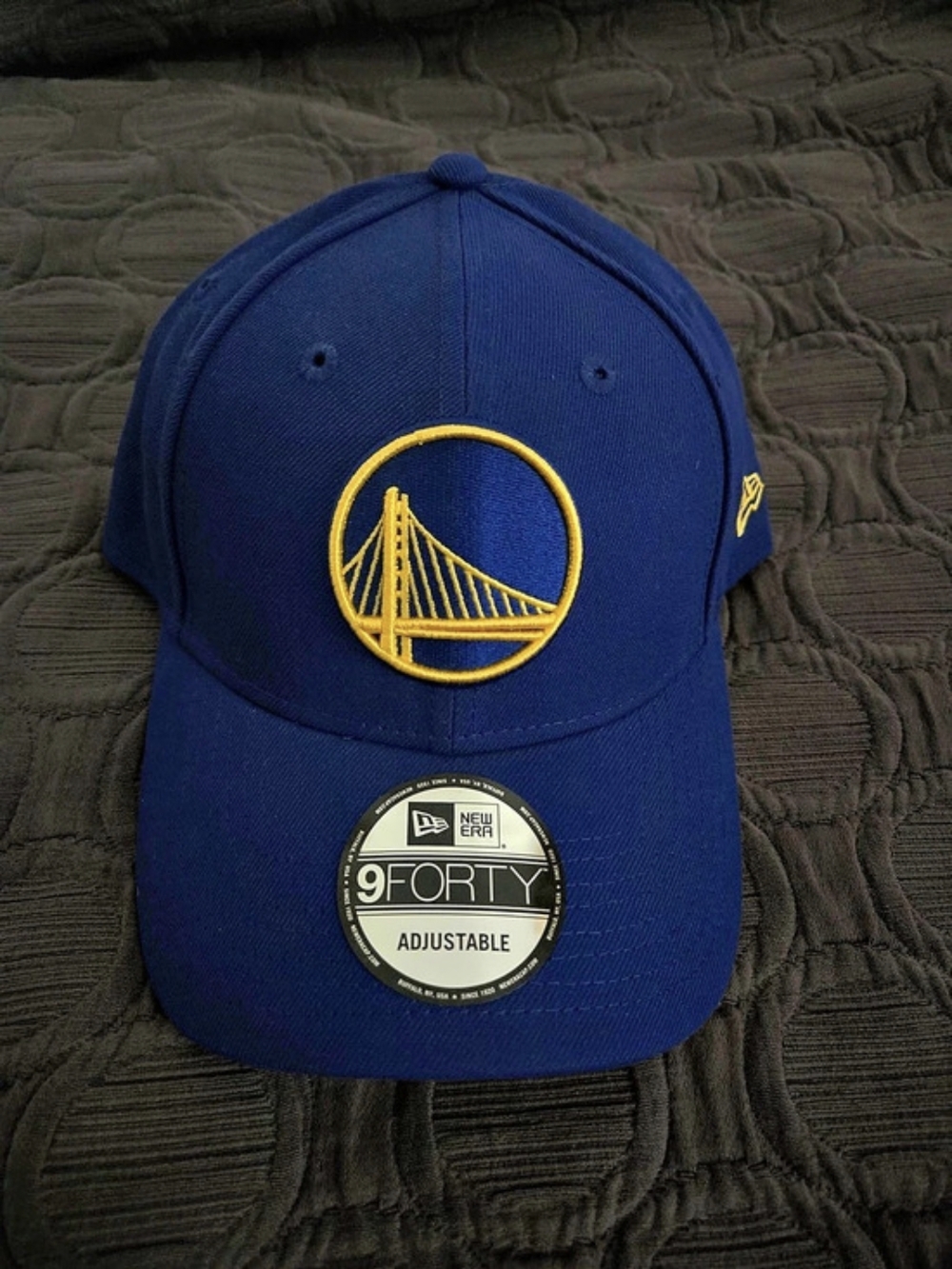 New Era Golden State Warriors New Era 9FORTY Adjustable Hat Blue & Yellow Cap